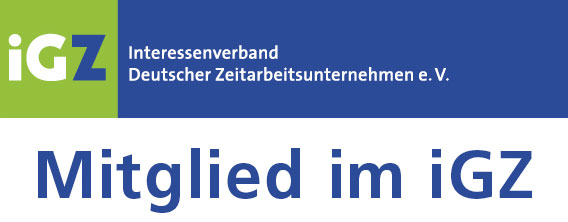 Wir sind Mitglied im Interessenverband Deutscher Zeitarbeitsunternehmen iGZ